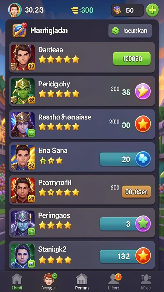 Mode permainan yang beragam untuk pengalaman bermain yang seru.