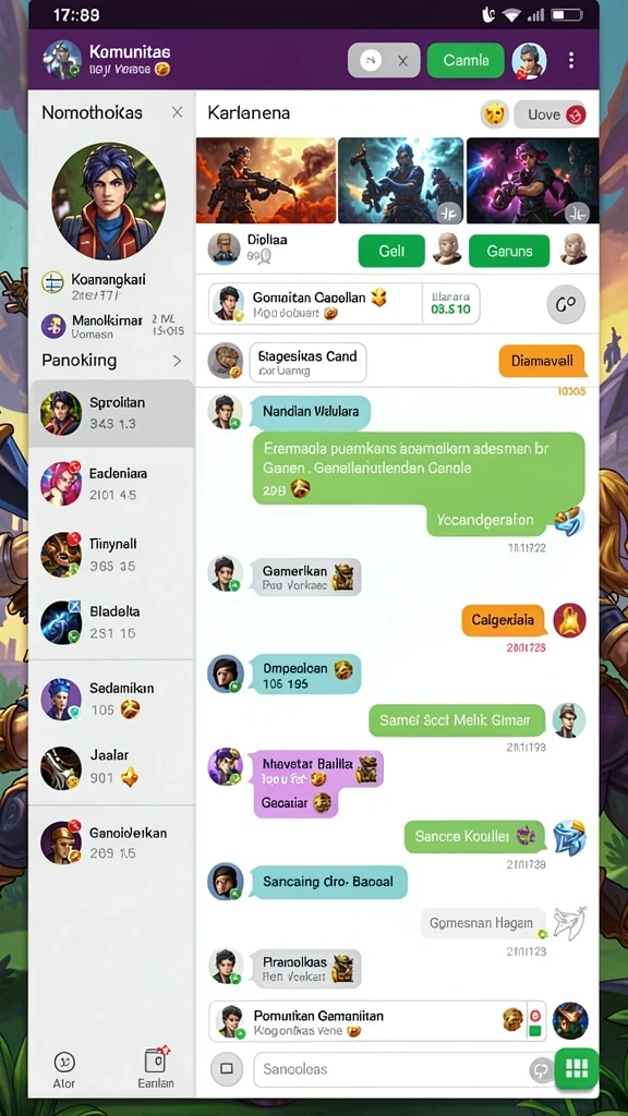 Tampilan awal game yang menarik dan interaktif.