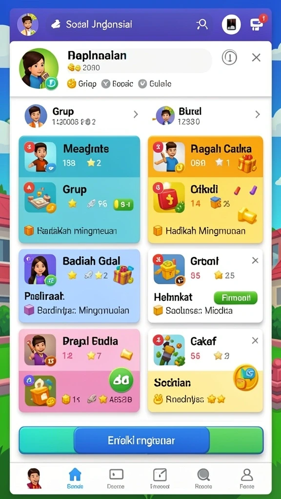 Salah satu level yang menantang di AWANLUCK dengan grafis yang memukau.