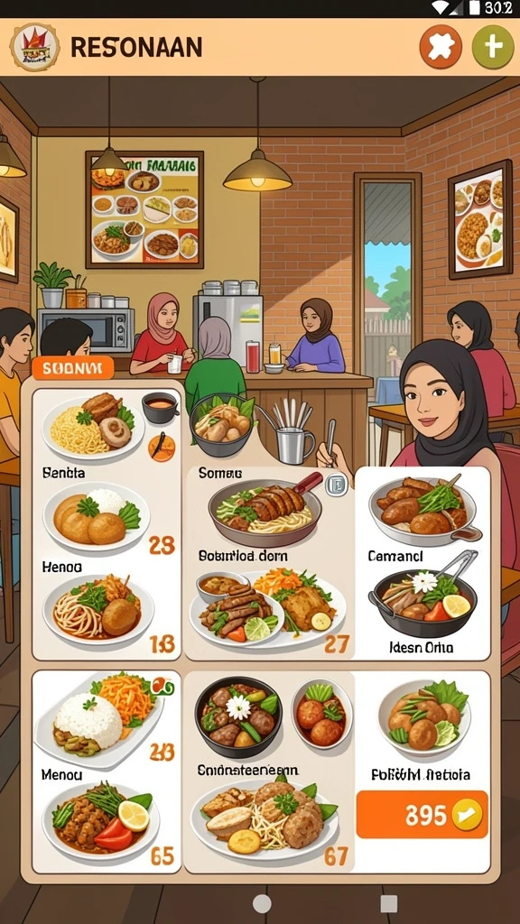 Tampilan grafis yang memukau dalam permainan.