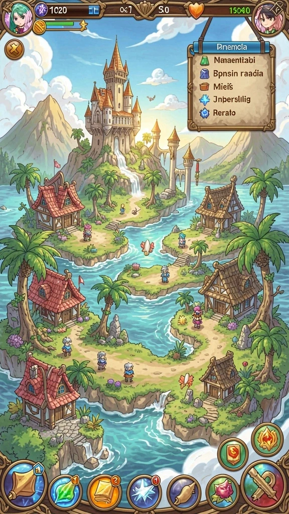 Tangkapan layar memperlihatkan pemandangan indah dalam game.