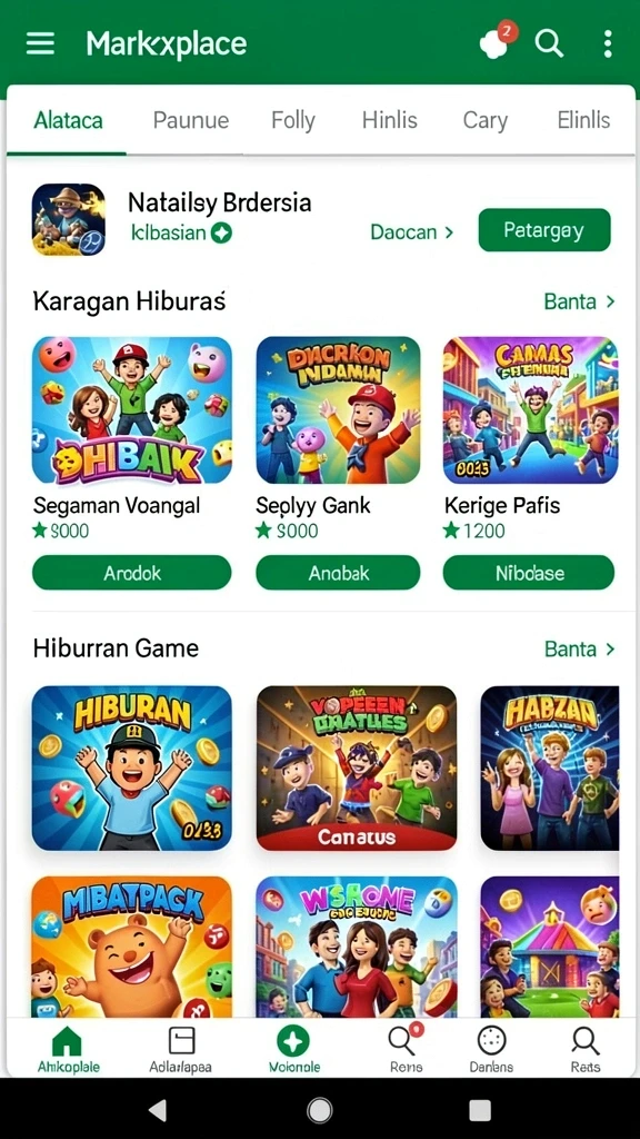 Menunjukkan salah satu karakter unik yang dapat dimainkan.