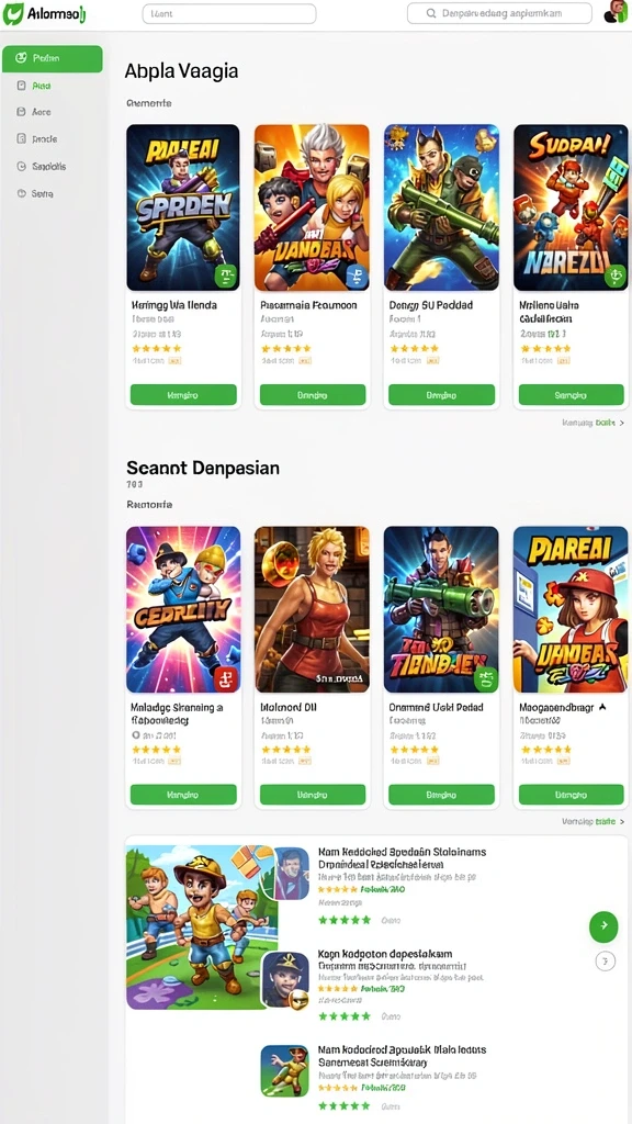 Berbagai mode permainan yang dapat dipilih sesuai selera.