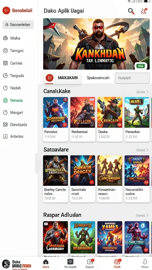 Tampilan halaman utama game ID66 yang menawan.