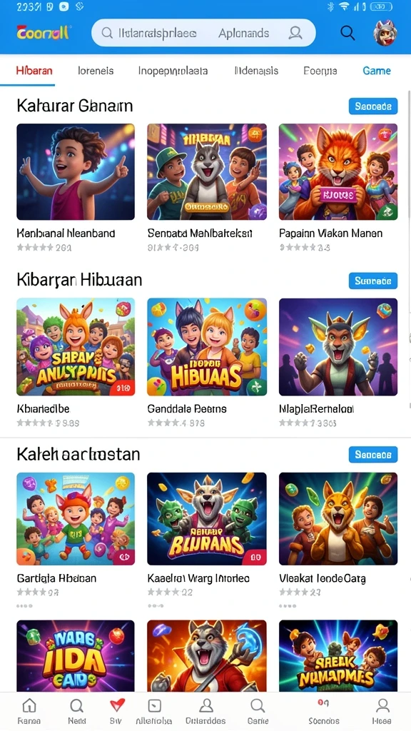 Tampilan menu utama IDAMANTOTO yang sederhana dan menarik.
