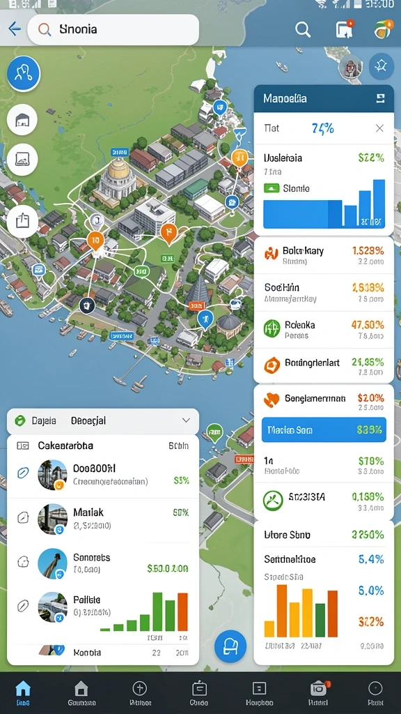 Tampilan utama dengan grafik yang memukau.