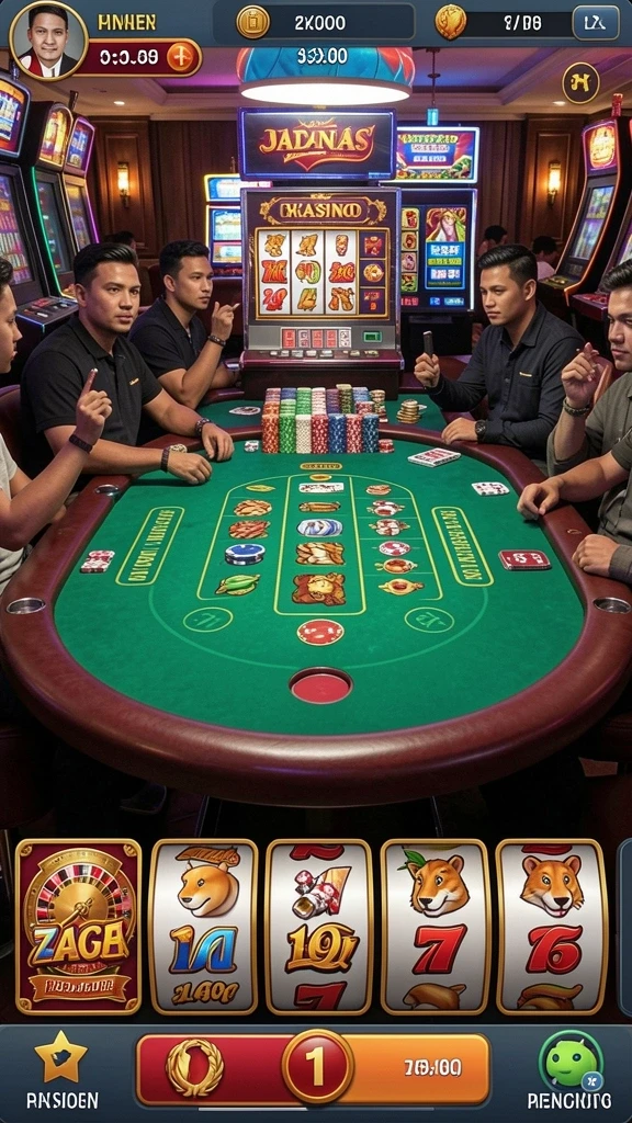 Menampilkan karakter-karakter menarik dalam permainan.
