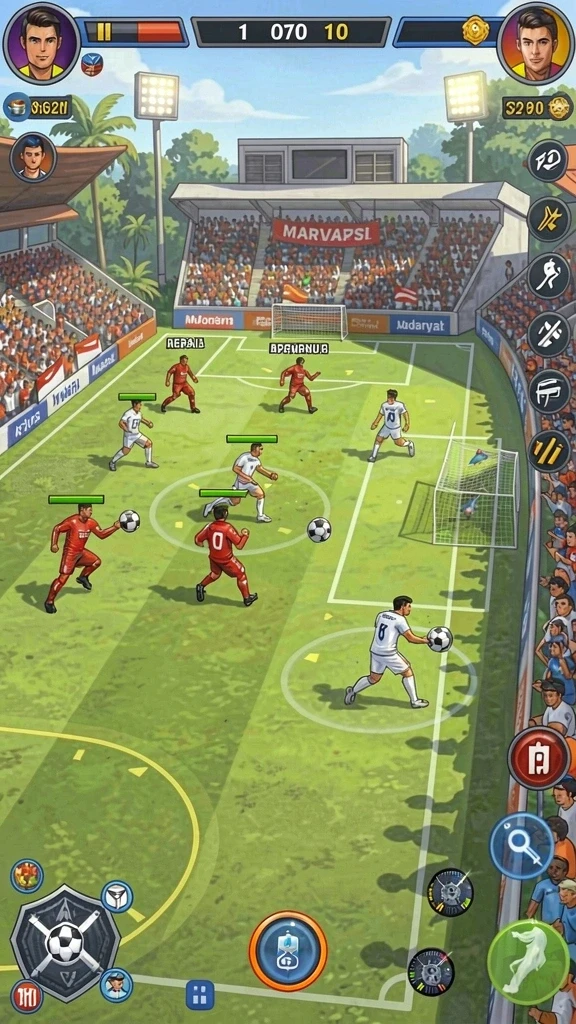 Fitur multiplayer membuat kompetisi semakin seru.