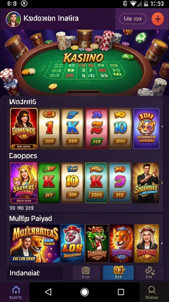 Tampilan permainan slot yang menarik dan berwarna-warni.