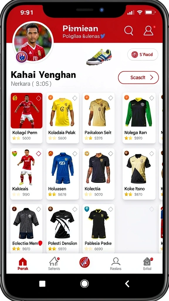 Tampilan menarik yang menggugah selera untuk bermain.