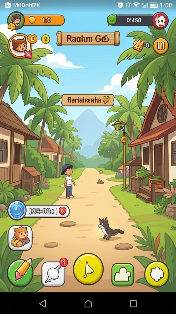 Koleksi skin karakter yang menarik.