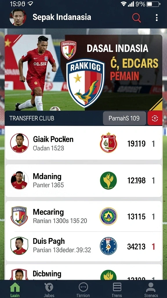 Tangkapan layar dari turnamen poker yang sedang berlangsung.