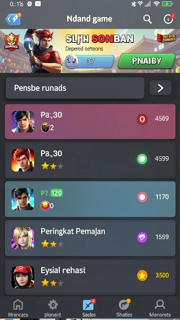 Tampilan awal permainan QQ222 yang memikat.