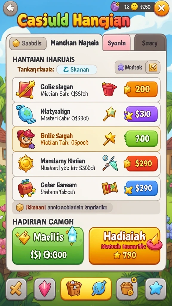 Tampilan antarmuka yang intuitif dan menarik.