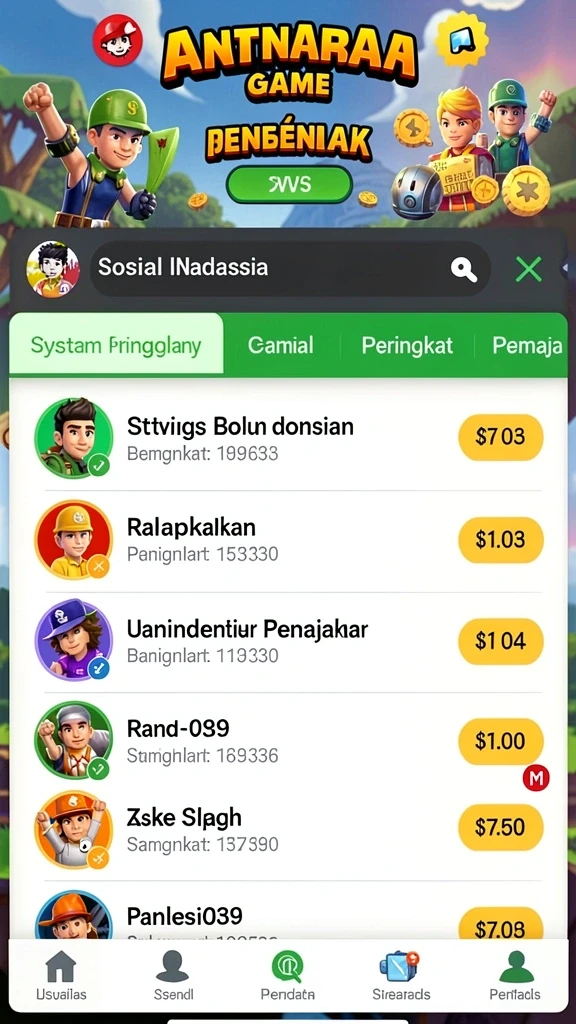 Tampilan utama RAJACUAN yang penuh warna.