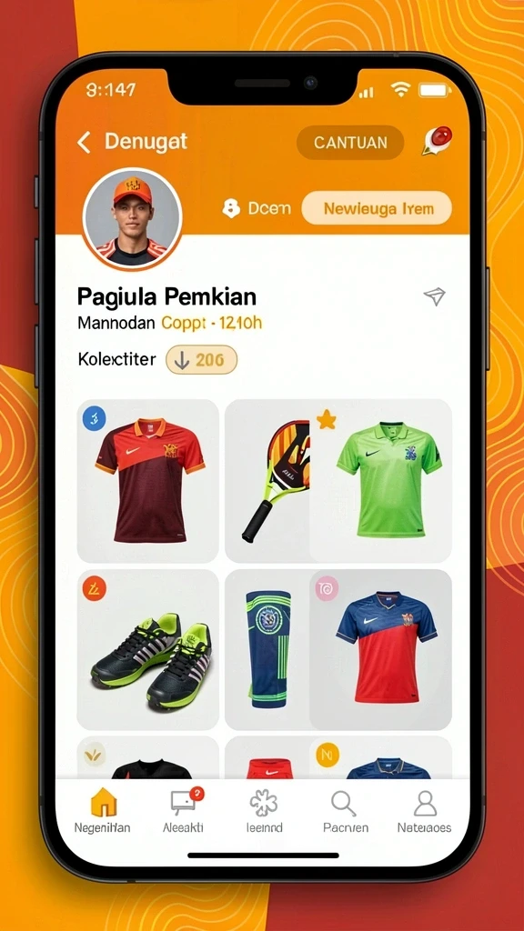 Screenshot karakter unik dalam permainan.