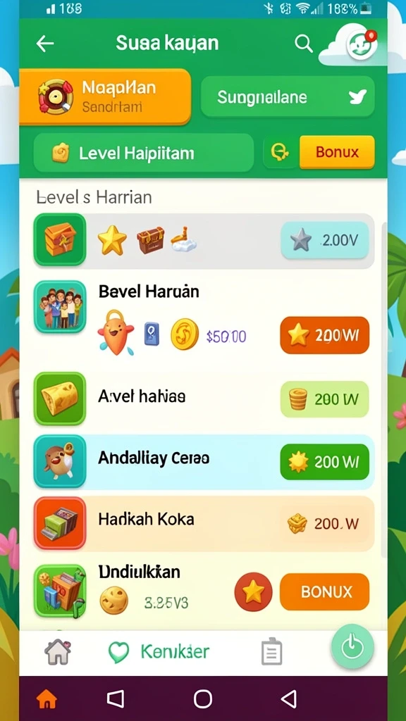 Level yang bervariasi dan menantang untuk semua pemain.