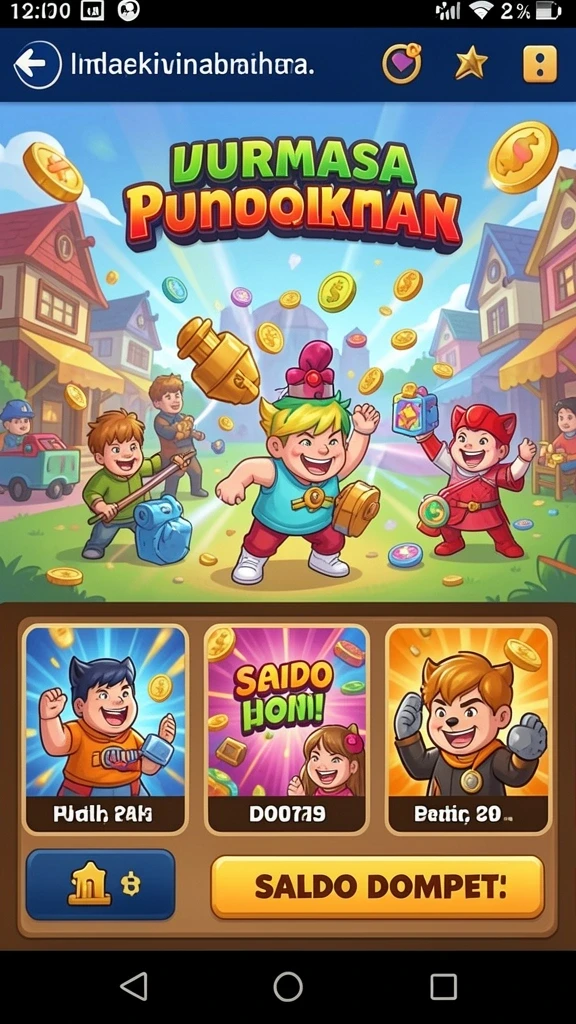 Dunia game yang luas dan penuh petualangan.