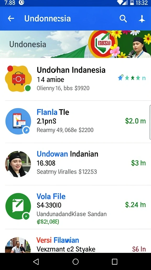 Pilihan meja permainan dengan berbagai taruhan.