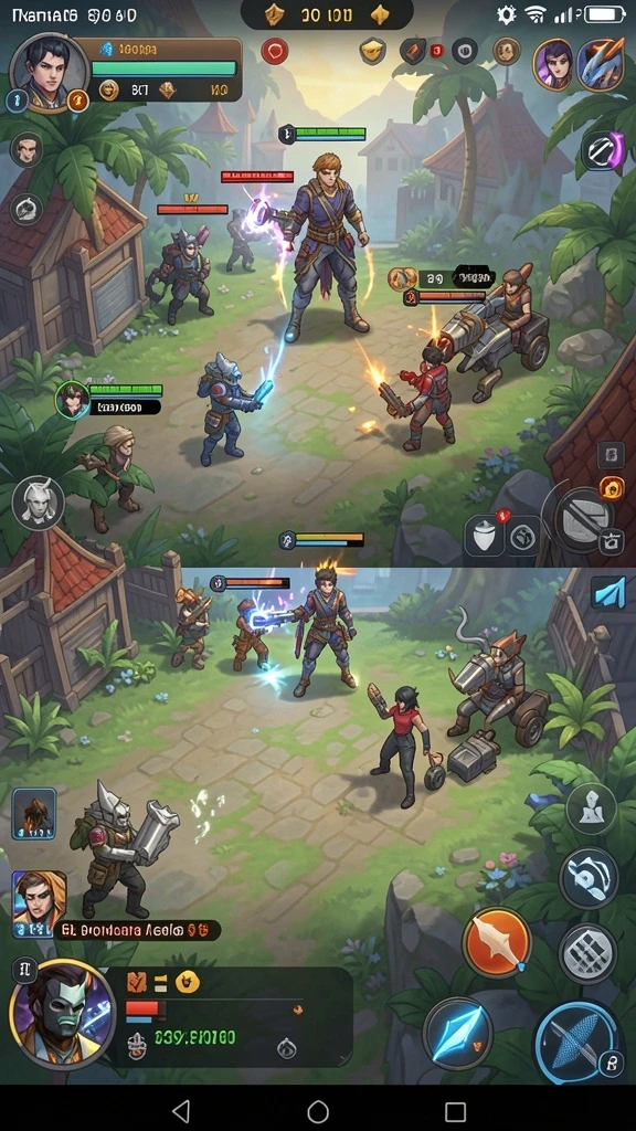 Tampilan awal game dengan karakter yang menarik.