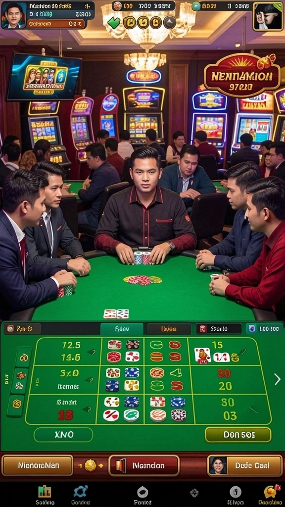 Pemandangan menakjubkan dari lokasi dalam game.