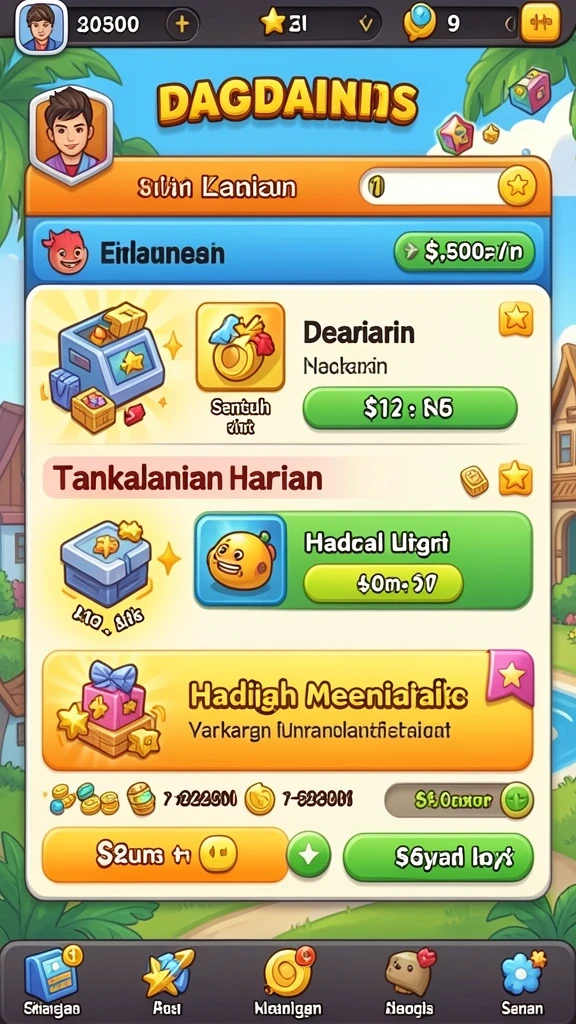 Pengguna dapat memilih berbagai jenis poker.