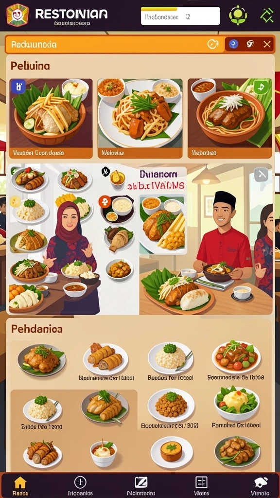 Tangkapan layar menunjukkan interaksi antar pemain dalam game.
